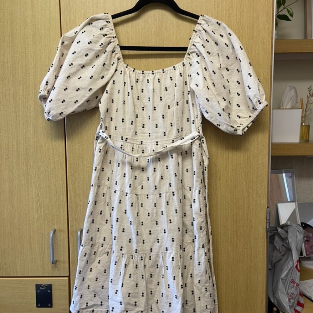 Puff Sleeve Mini Dress